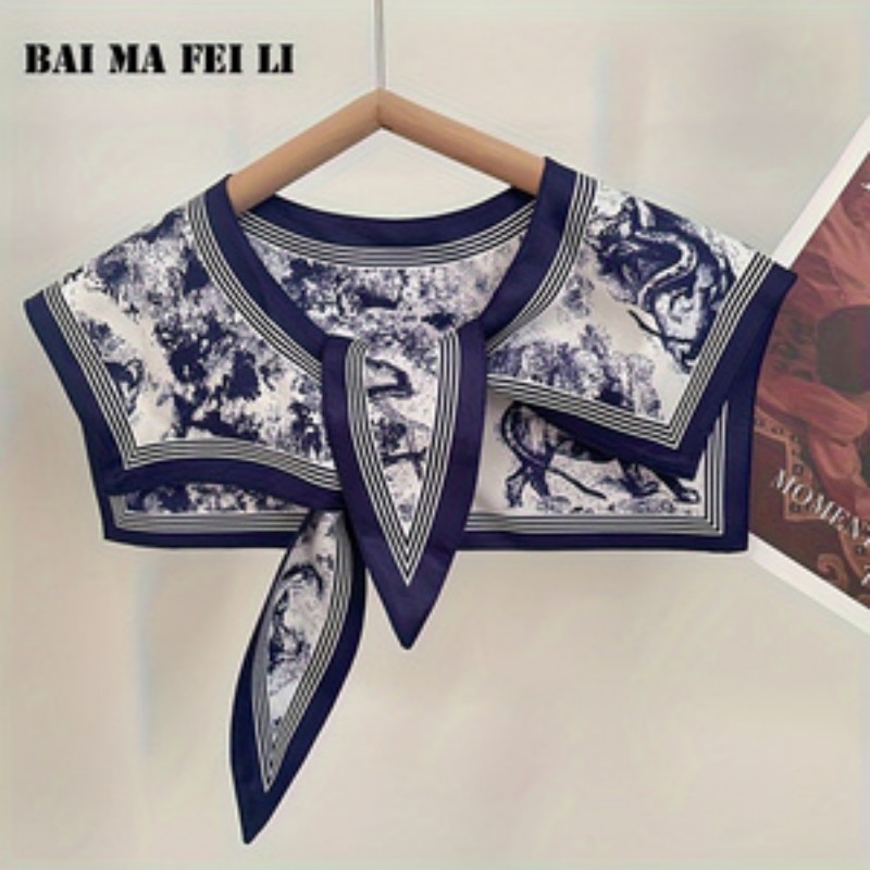 Blouse Off Shoulder - Women's Versatile Silk Scarf Spring Summer