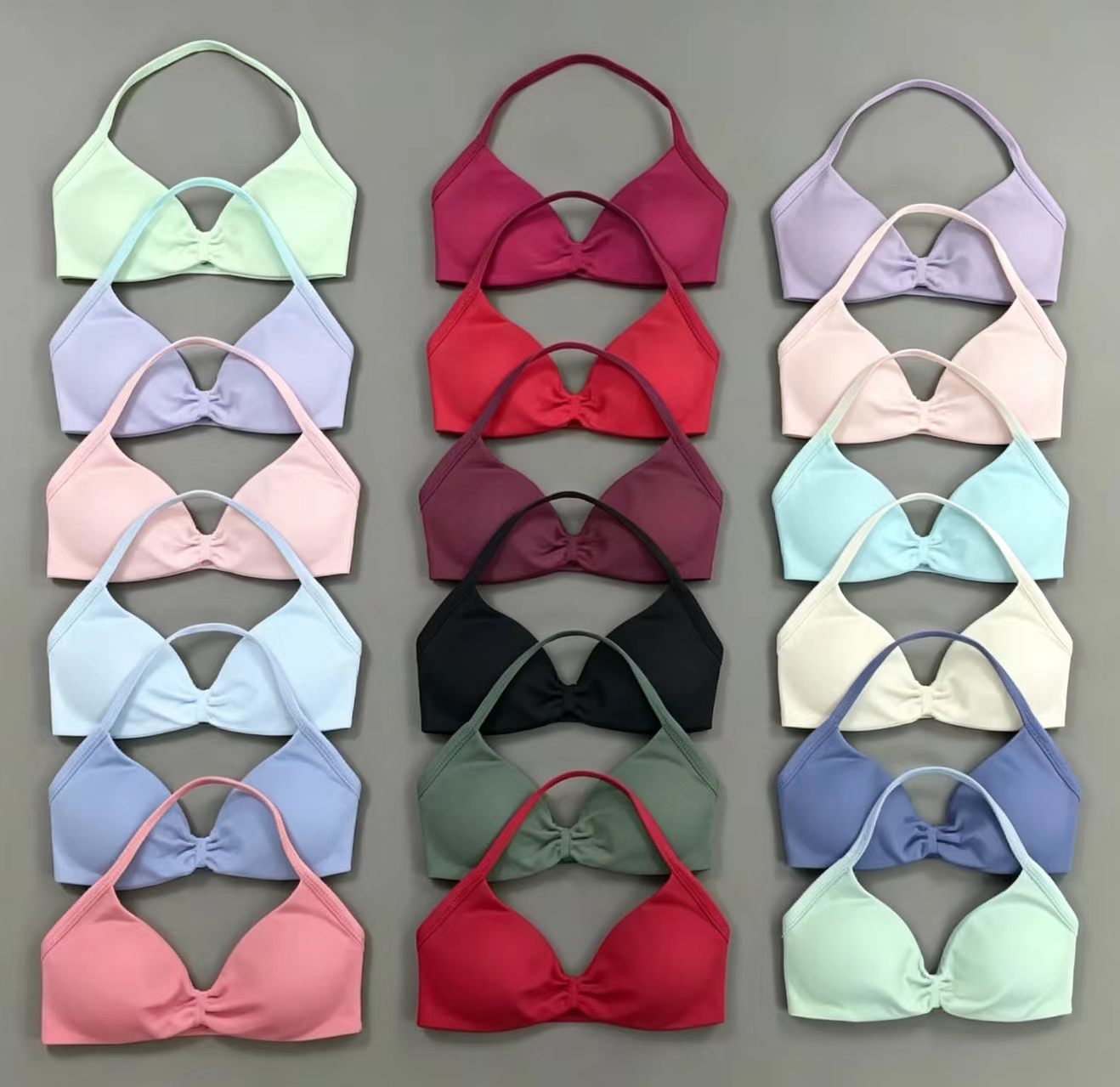 Crop Top Crochet - DF Sports Bra Push Up Strappy