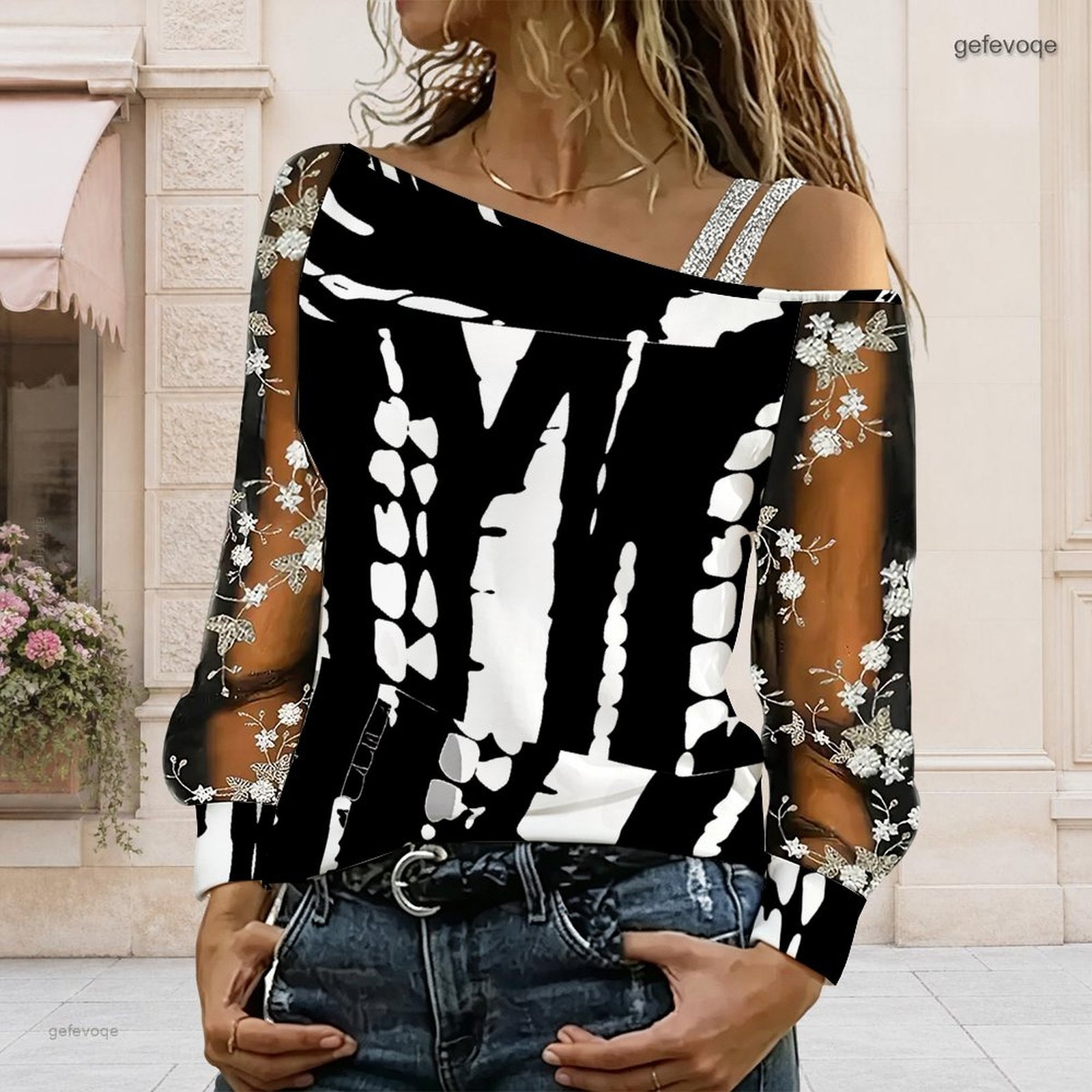 Women Off Shoulder Blouse Asym - đánh giá và giá Blouse Off Shoulder