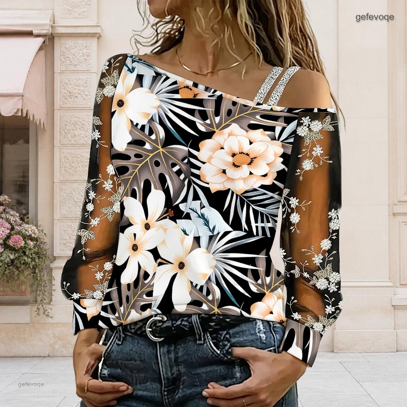 Women Off Shoulder Blouse Asym - đánh giá và giá Blouse Off Shoulder