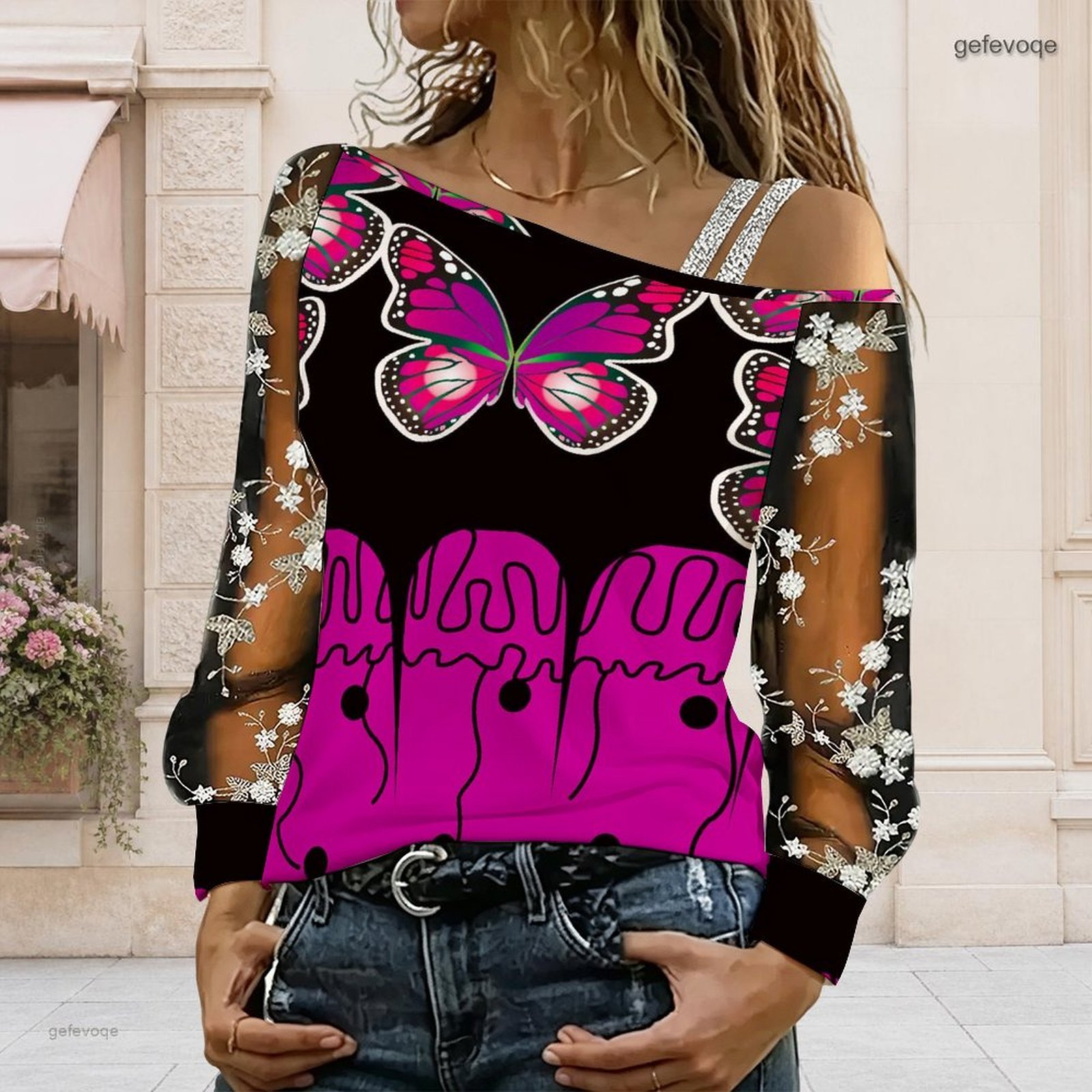 Women Off Shoulder Blouse Asym - đánh giá và giá Blouse Off Shoulder