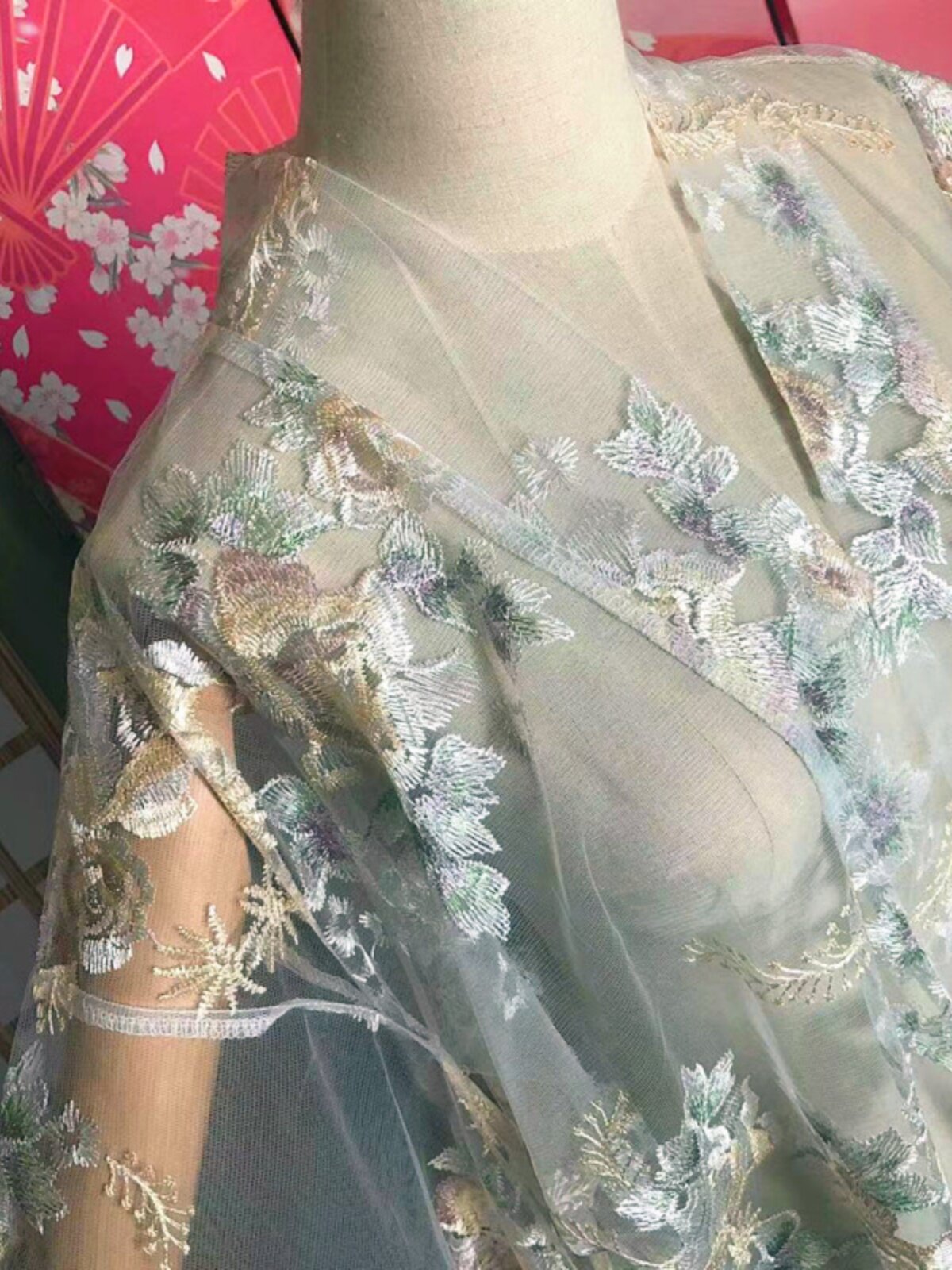 Japanese Style Sheer Floral Em - đánh giá và giá Kimono Sheer Floral