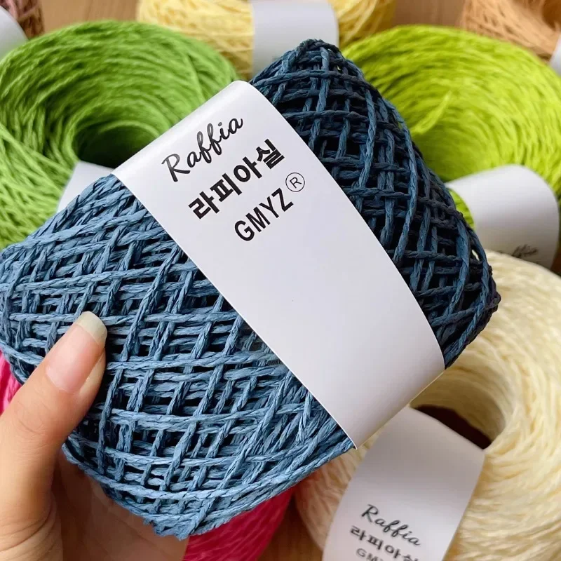 80g Colours Raffia Yarn Fluffy - đánh giá và giá Crochet Bag Raffia